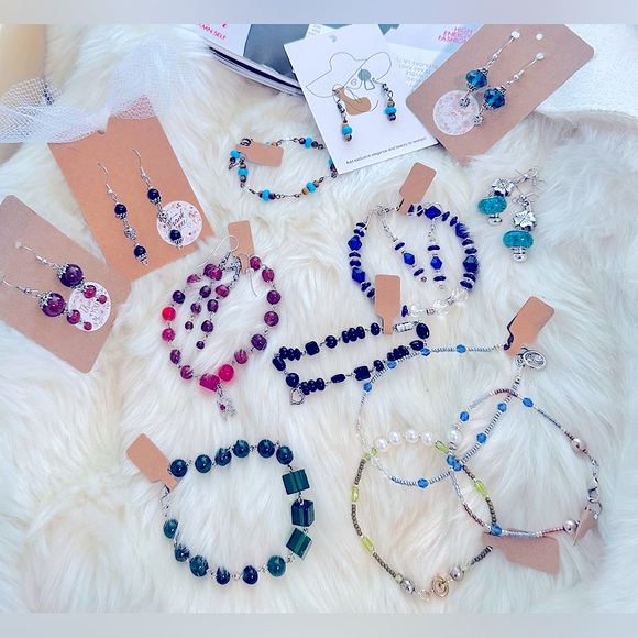 Soul Embellishment’s HandCrafted Dainty BÖHÖ Semi-Precious Natural Gemstones Set - Picture 6 of 16